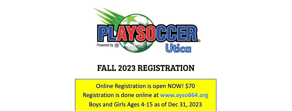 Fall Registration 2023